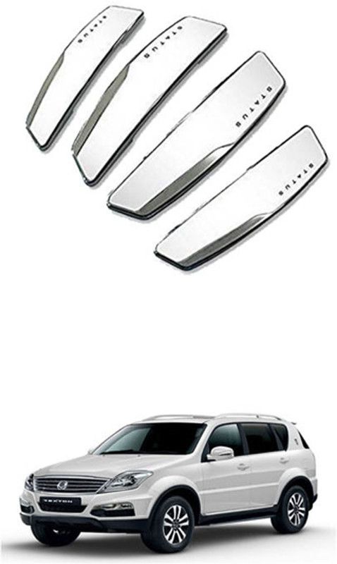 Etradezone Plastic Car Door Guard  (White, Pack of 4, Mahindra, Rexton)