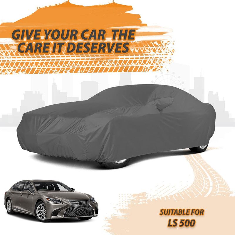 Drivo Car Cover For Lexus 500 (With Mirror Pockets)  (Grey)