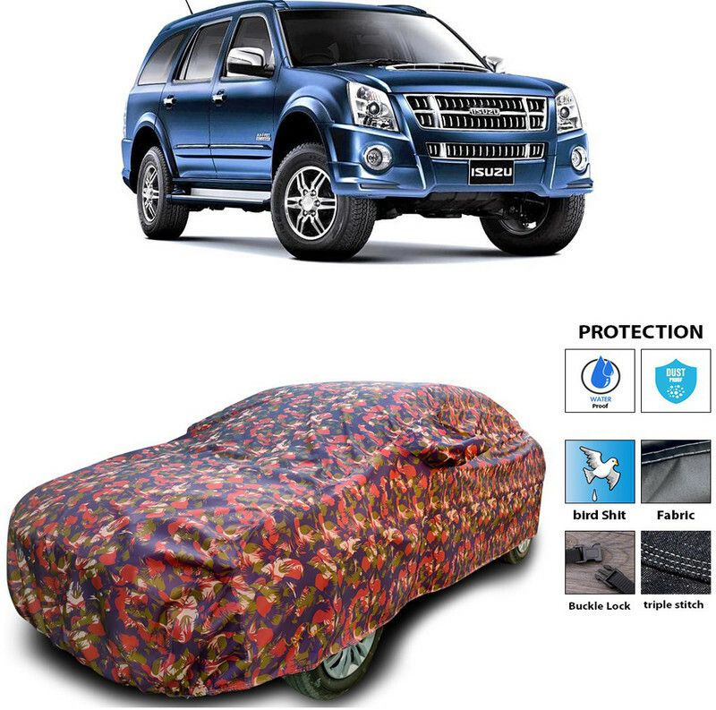AutoTiger Car Cover For Isuzu MU-7 (With Mirror Pockets)  (Multicolor)