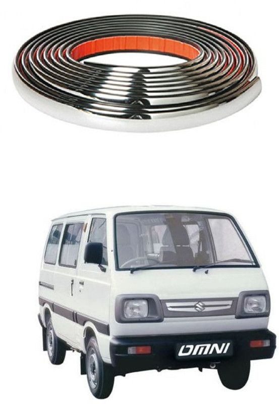 PRTEK Plastic Car Door Guard  (Silver, Pack of 1 X BEADING ROLL, Maruti, Omni)