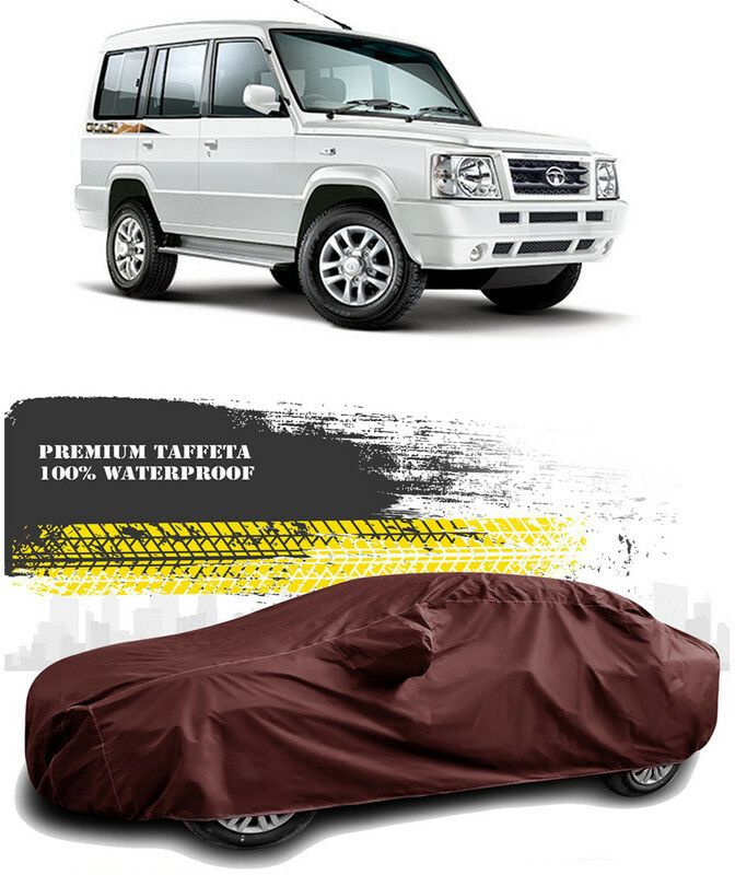 AutoTiger Car Cover For Tata Sumo (With Mirror Pockets)  (Maroon)