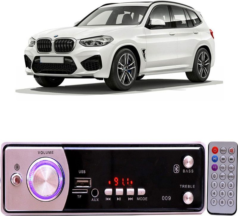 Bluedrum Silver009 BLUETOOTH/USB/SD/AUX/FM/MP3 Car Stereo ( Single Din) B-73 Car Stereo  (Single Din)