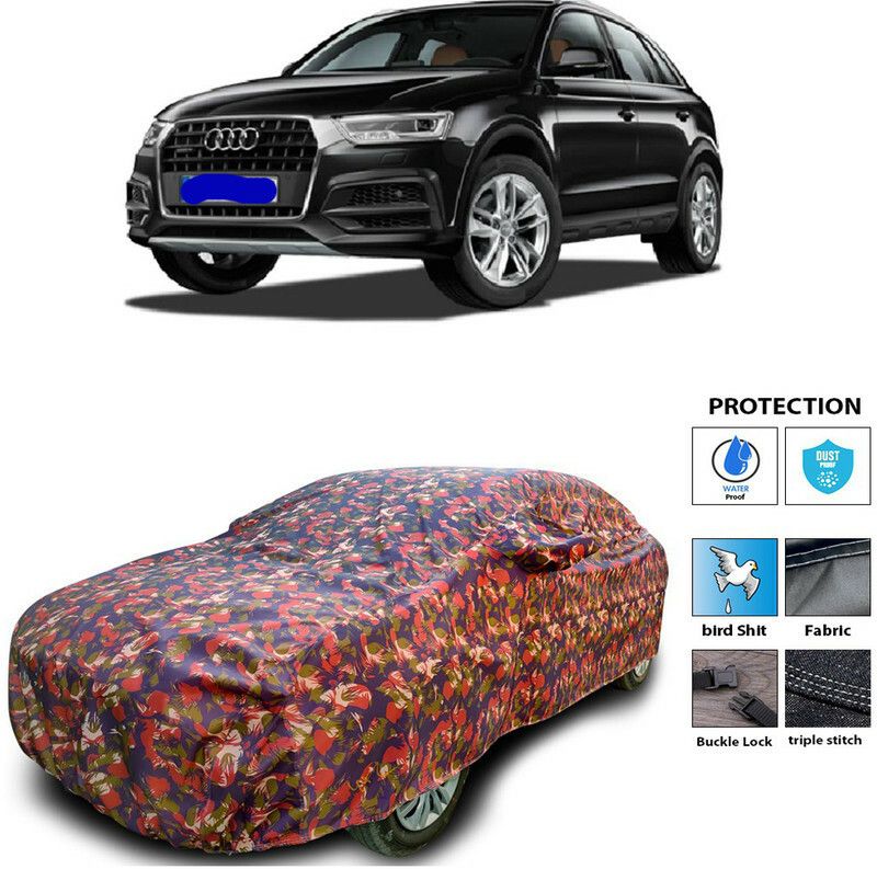 Ascension Car Cover For Audi New Q3 (With Mirror Pockets)  (Multicolor)
