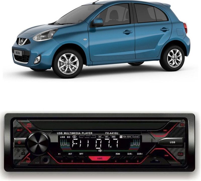 Genipap Car Stereo FX- A100U Car Stereo with Bluetooth, USB, SDCard , Aux G-447 Car Stereo  (Single Din)
