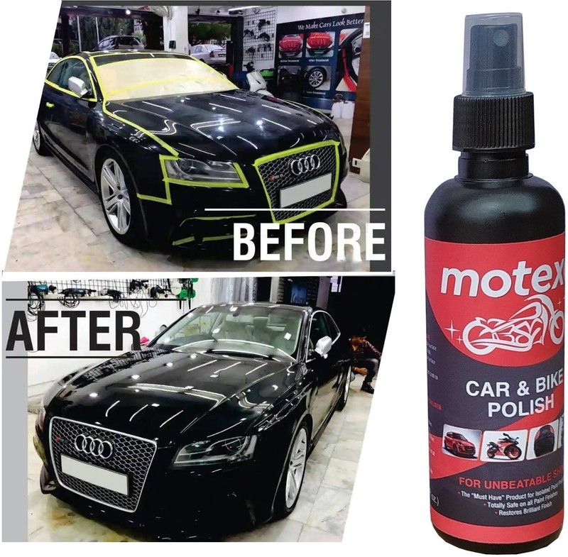 MOTEXO Liquid Car Polish for Exterior, Dashboard, Bumper, Chrome Accent, Metal Parts, Windscreen, Headlight  (200 ml, Pack of 1)