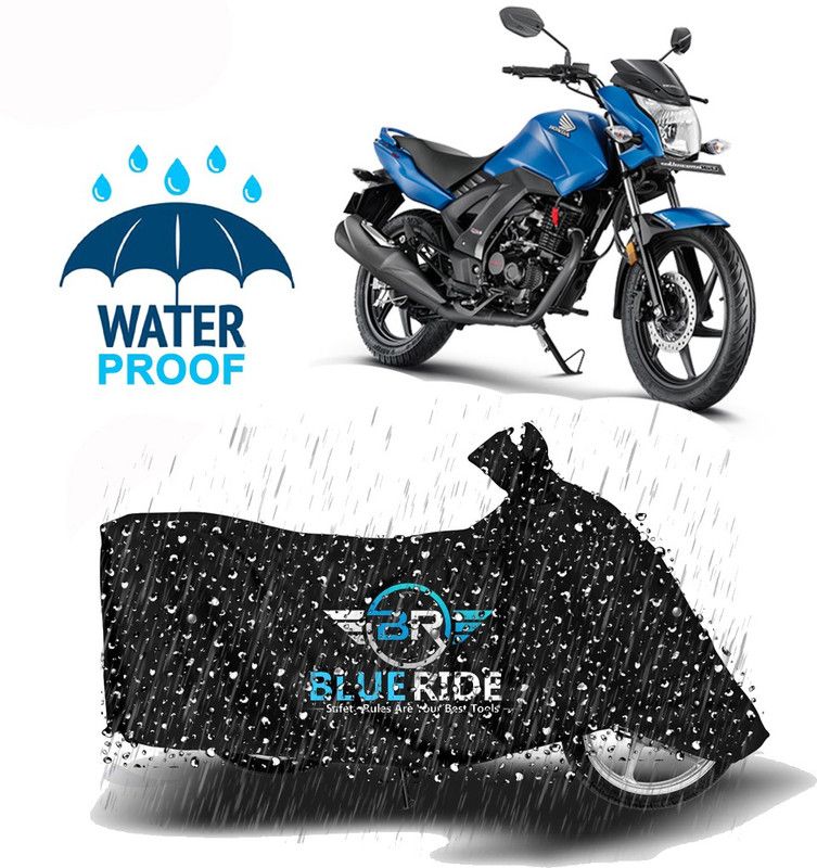 BLUERIDE Two Wheeler Cover for Honda  (CB1000R, Black)