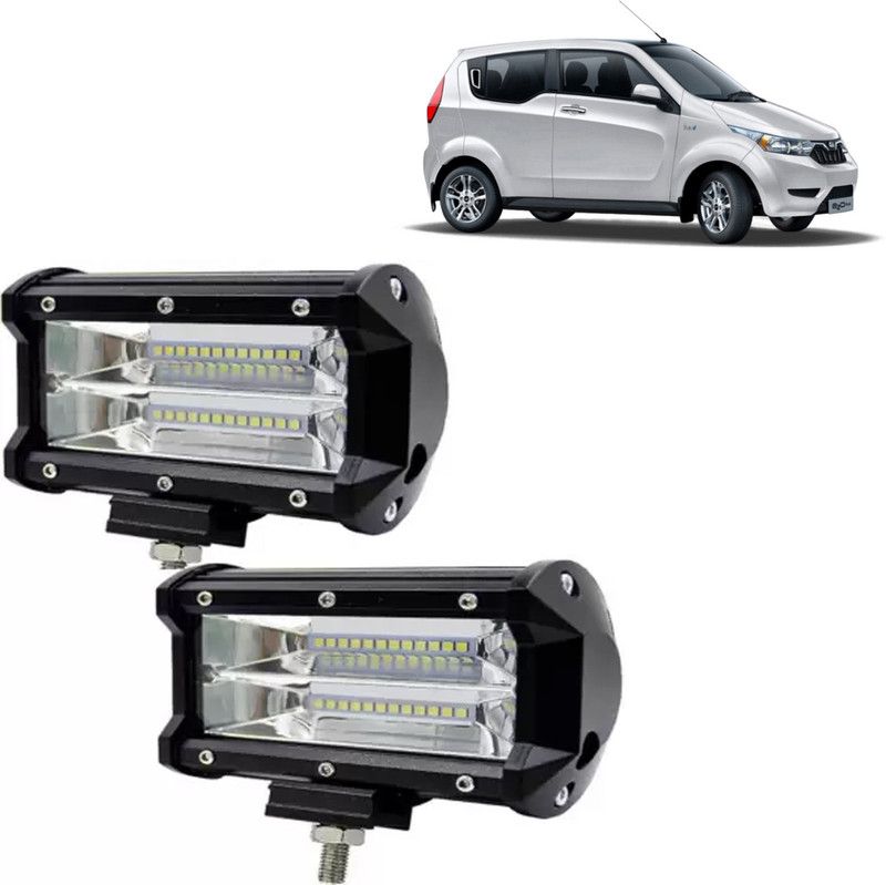 aksmit 24 LED Fog Light Set Of 2 For e2o_FL152 Fog Lamp Car, Motorbike, Truck, Van LED for Mahindra (12 V, 72 W)  (e2o, Pack of 2)