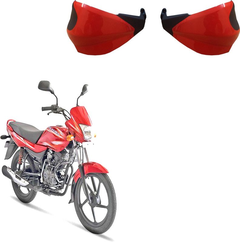AutoVHPR i10JHGG Stylish Cool Red Hand Guards Handlebar Hand Guard  (Bajaj)