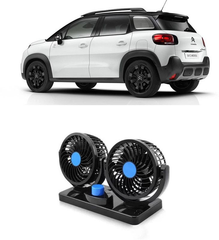 Enfield Works Car Fan 12V 360 Head 2 Speed Quiet Strong for All Auto Vehicles-Y-094 Car Interior Fan  (12 V)