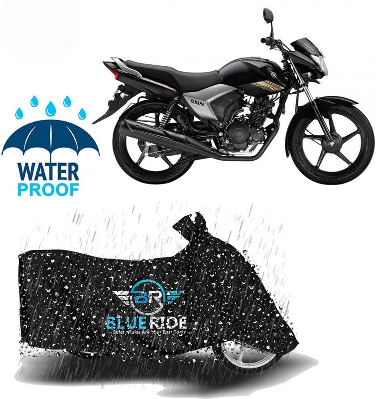 BLUERIDE Two Wheeler Cover for Yamaha  (Saluto RX, Black)