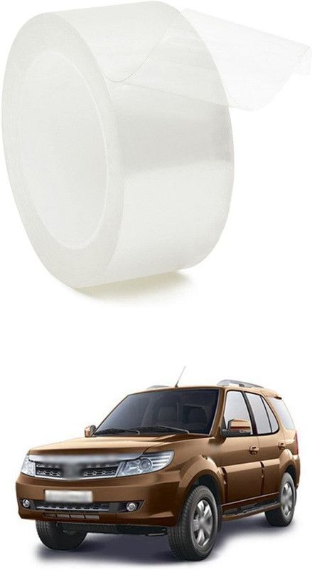 PRTEK Car Door Transparent Seal Strip Door Edge Guard Bumper Cover Strips Entry Sill Scuff Plate Invisible Door Anti-Scratch Waterproof (1.9 Inch x 5metre) A223 Car Beading Roll For Window, Bumper, Door  (5 m)