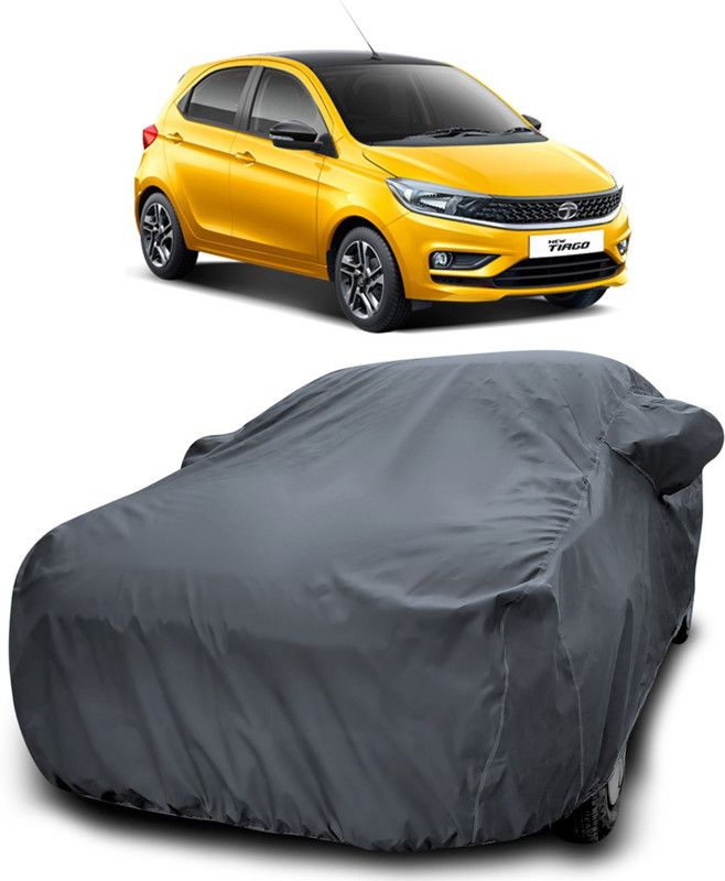 Gavya Car Cover For Tata Tiago Facelift (With Mirror Pockets)  (Grey)
