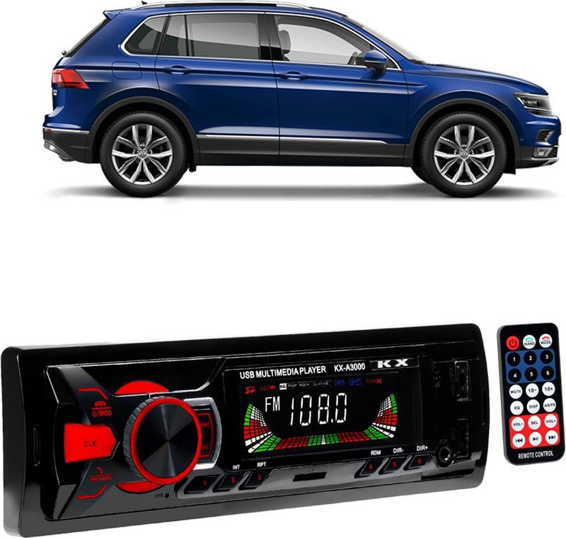 JBRIDERZ Boom Master A3000 with AUX/Bluetooth/USB/ MP3 E 616 Car Stereo  (Single Din)