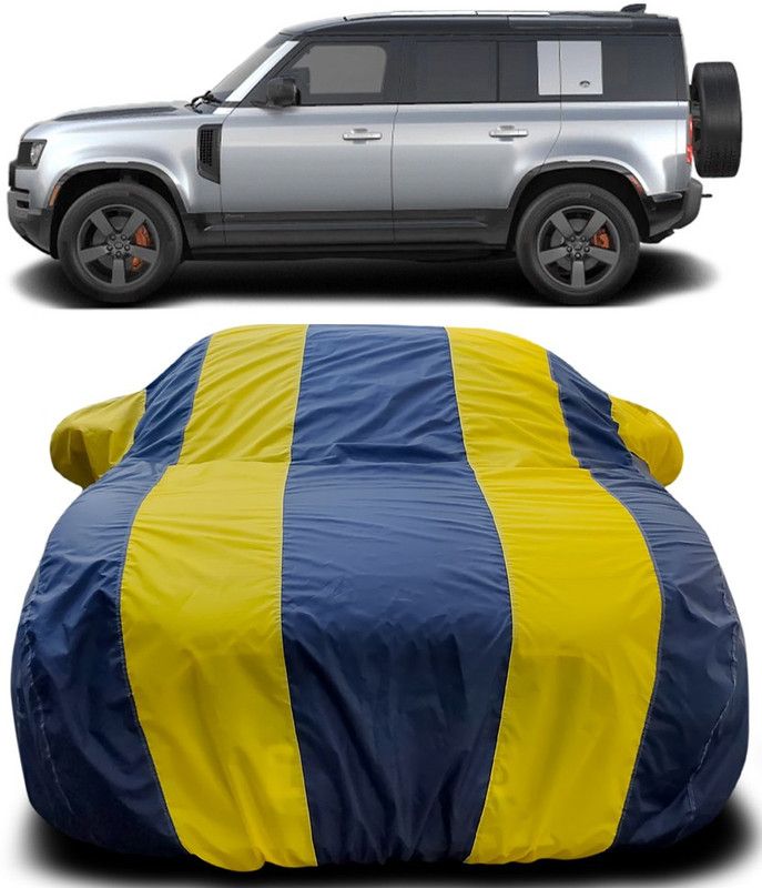 MoTRoX Car Cover For Land Rover Defender (With Mirror Pockets)  (Blue, Yellow)