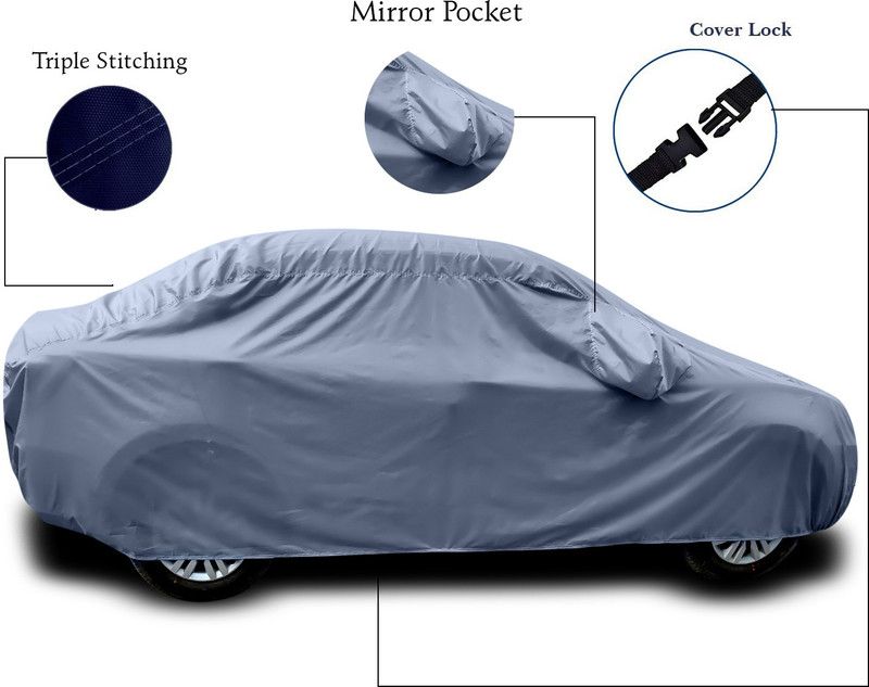 MoTRoX Car Cover For Tata Zest (With Mirror Pockets)  (Grey)