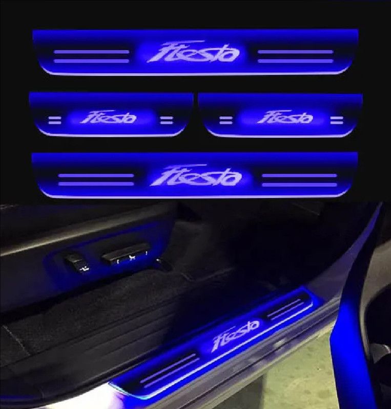 AUTOSHYAM Fiesta car door foot step led sill plate Door Sill Plate Door Sill Plate