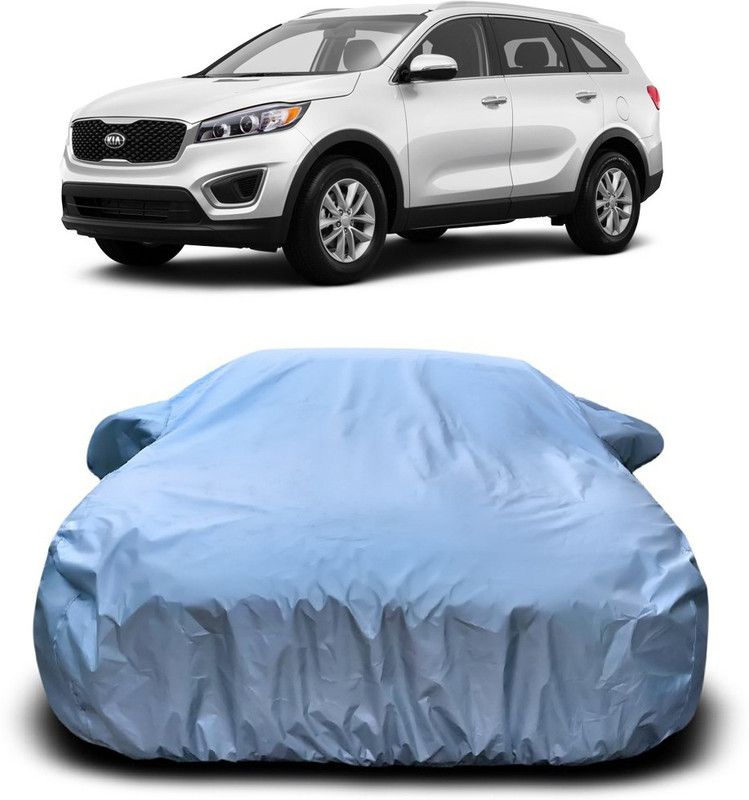 Genipap Car Cover For Kia Sorento (With Mirror Pockets)  (Silver)