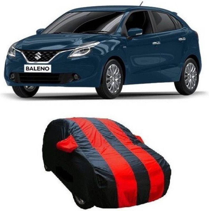 NDET Car Cover For Maruti Suzuki Baleno (With Mirror Pockets)  (Multicolor)