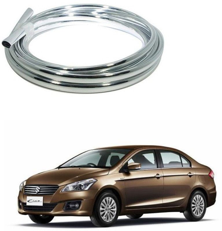 PRTEK Plastic Car Door Guard  (Silver, Pack of 1, Maruti, Ciaz)