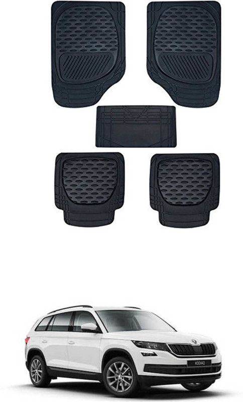 RONISH PVC Standard Mat For Skoda Kodiaq  (Black)