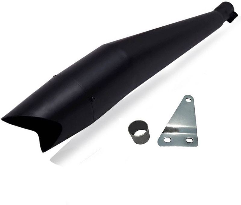 Supremechoice Shark Glasswool Exhaust silencer Royal Enfield Electra 350 Full Exhaust System  (Mild Steel)