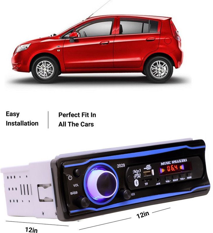 EverLand Blue Stereo-999 BLUETOOTH/USB/SD/AUX/FM/MP3 (BLUE & Black)-0-91 Car Stereo  (Single Din)