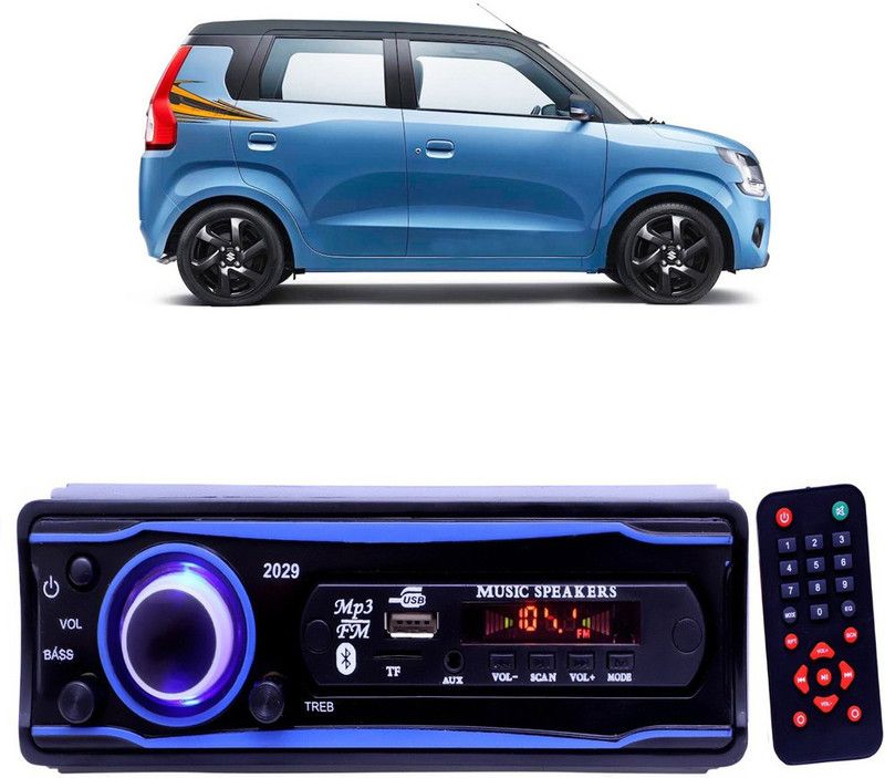 Purpleheart Blue 2029 USB/AUX/SD/BLUETOOTH/FM/MP3 BOOM MASTER STANDARD- P337 Car Stereo  (Single Din)