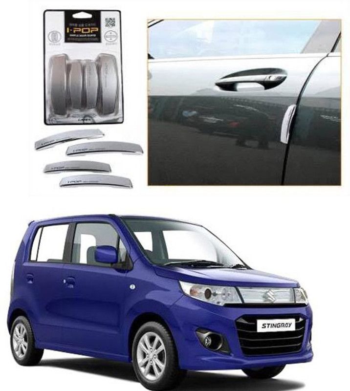 ACCESSORIQUE Plastic Car Door Guard  (Silver, Pack of 4, Maruti, WagonR Stingray)