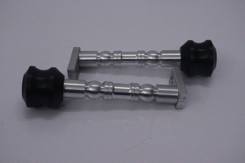 NH I NDUSTRIAL R15 V4 SILVER SLIDER Bike Crash Guard  (Yamaha)