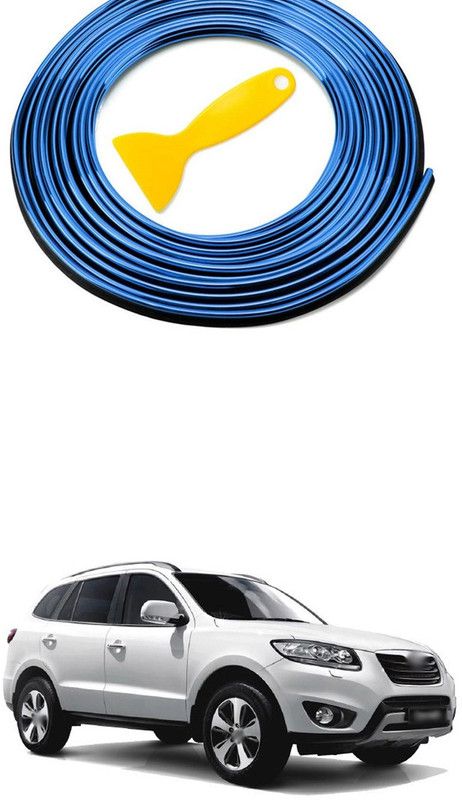 PECUNIA Car Interior Trim Strips-16.4ft/5M Universal Car Gap Fillers Automobile Moulding Line Decorative Accessories DIY Flexible Strip Garnish Accessory with Installing Tool (blue)e89 Car Beading Roll For Door  (5 m)