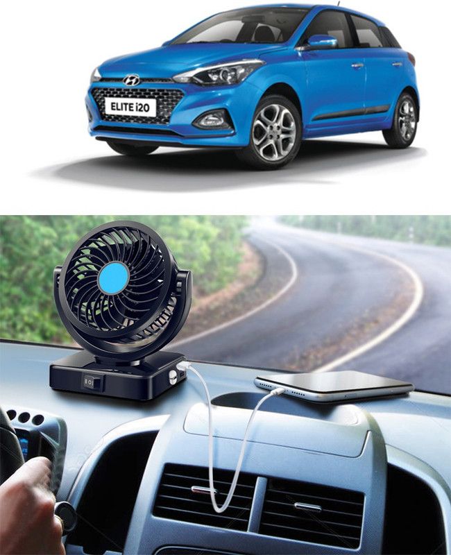 Amulite Car Fan With USB Charging 360 Degree Rotatable Fan-A-175 Car Interior Fan  (12 V)