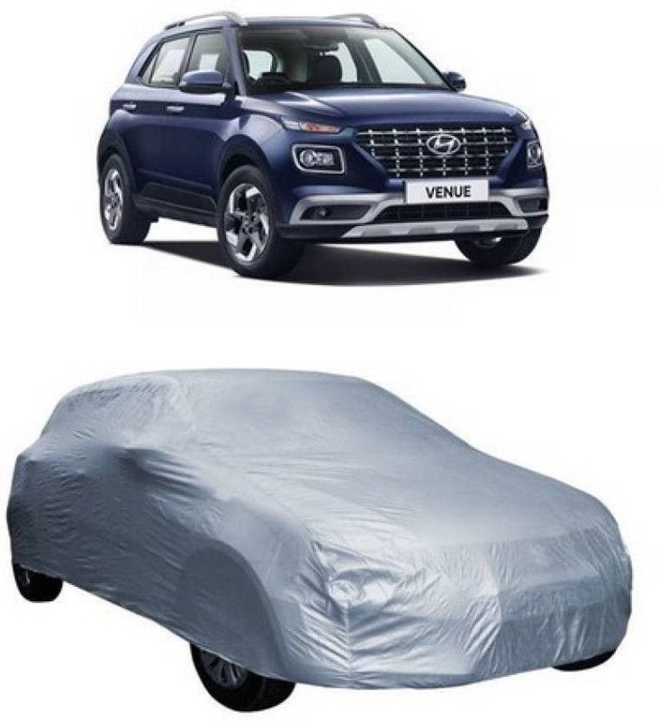 ask Car Cover For Hyundai Venue (Without Mirror Pockets)  (Silver)