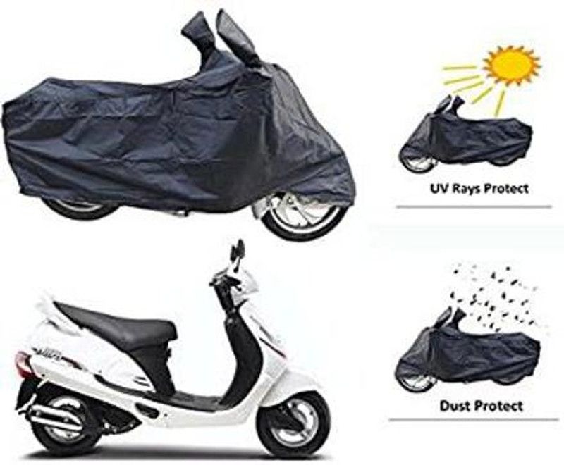 prapt accossories Waterproof Two Wheeler Cover for Mahindra  (Duro DZ, Black, Silver, Blue, Red)