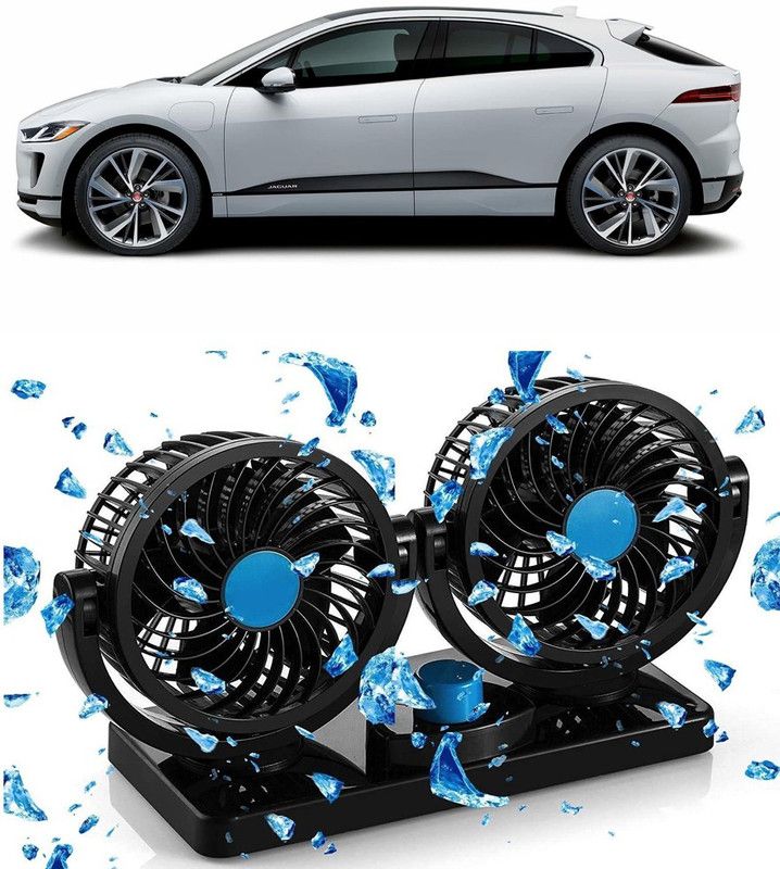 Enfield Works Car Fan 12V 360 Head 2 Speed Quiet Strong for All Auto Vehicles-CF217 Car Interior Fan  (12 V)