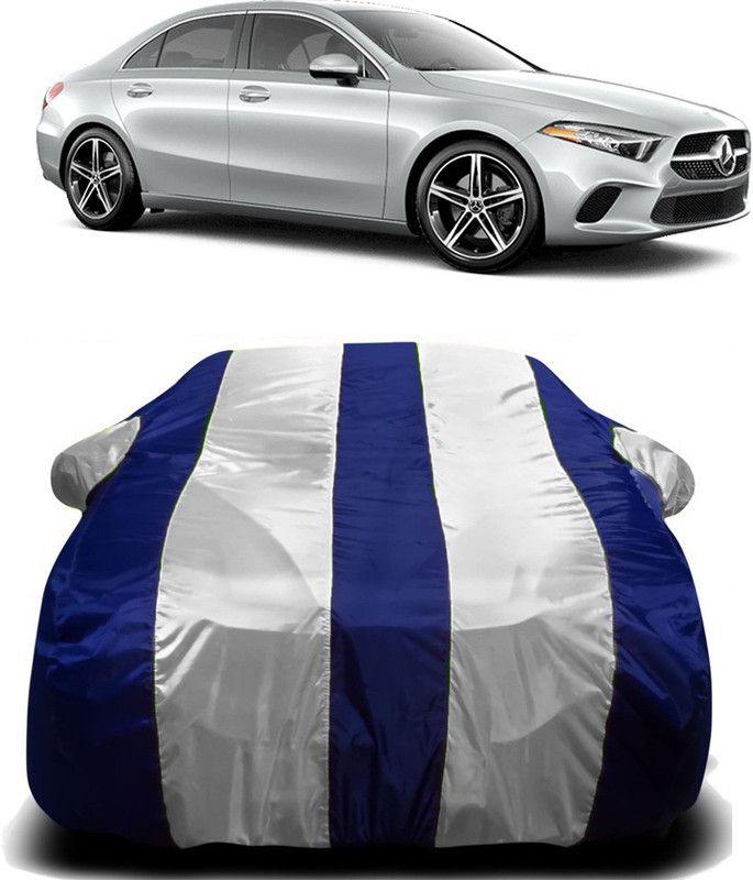 Furious3D Car Cover For Mercedes Benz A-Class (With Mirror Pockets)  (White, Blue)