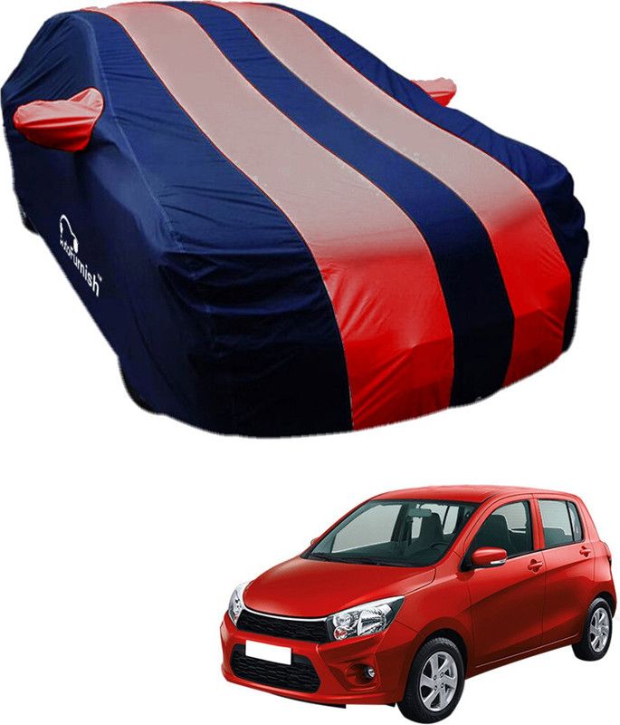 AutoFurnish Car Cover For Maruti Suzuki Celerio (With Mirror Pockets)  (Blue, Red)