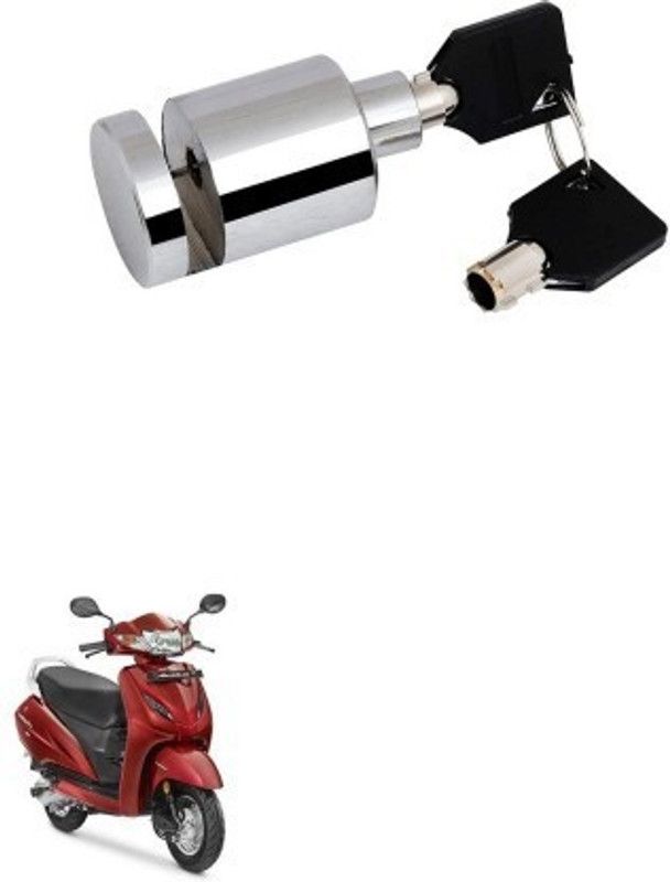 AS TRADERS Heavy Duty Disc Brake Lock Stainless Steel 7mm Pin for Honda Activa 4G Heavy Duty Disc Brake Lock Stainless Steel 7mm Pin for Honda Activa 4G Disc Lock  (Silver)