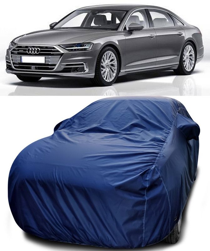 Genipap Car Cover For Audi New A8 L (With Mirror Pockets)  (Blue)
