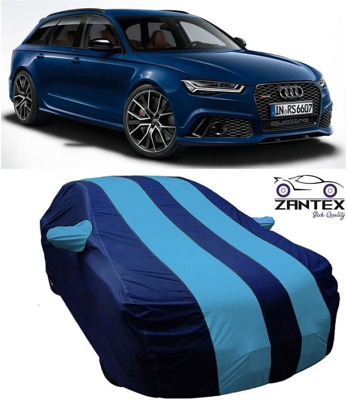 ZANTEX Car Cover For Audi RS6 (With Mirror Pockets)  (Blue)