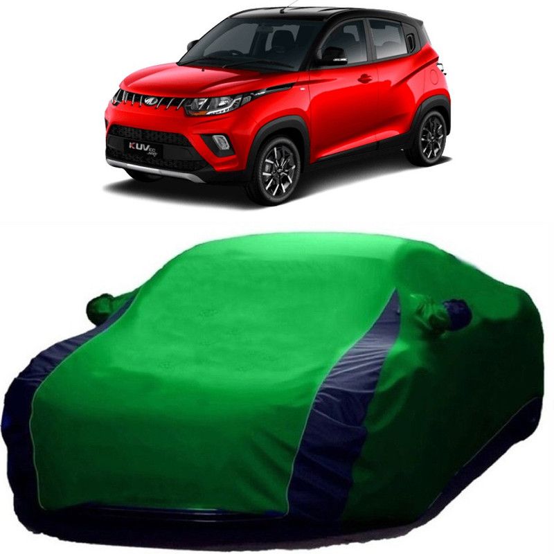 Genipap Car Cover For Mahindra KUV100 (With Mirror Pockets)  (Green)