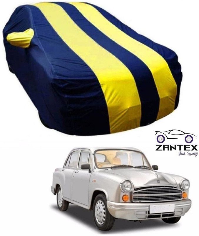 ZANTEX Car Cover For HM Ambassador 2.0D (With Mirror Pockets)  (Blue, Yellow)