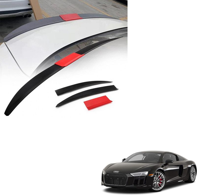 SEMAPHORE Lip Spoiler Wings Three-section Splicing Adjustable ABS Car Modification Rear Trunk Lip Wing for Audi R8 Spyder Car Spoiler