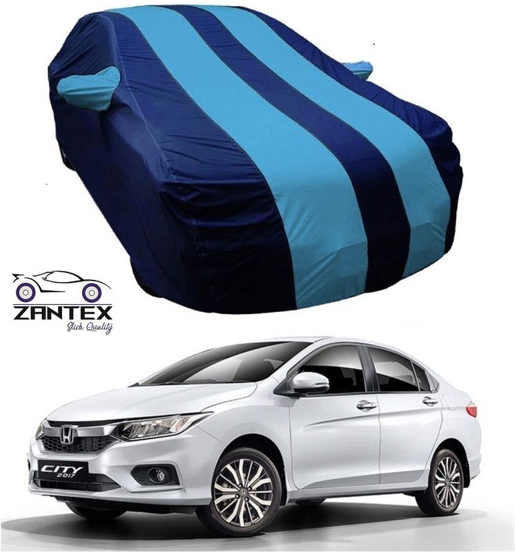 ZANTEX Car Cover For Honda City (With Mirror Pockets)  (Blue)