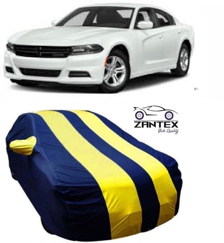 ZANTEX Car Cover For Universal For Sedan Universal For Sedan (With Mirror Pockets)  (Blue, Yellow)