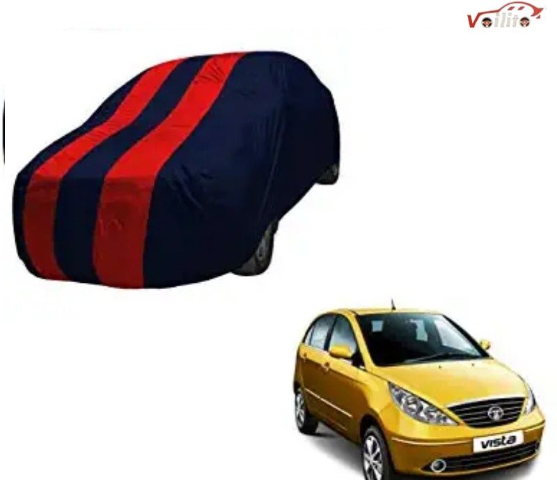 Voilito Car Cover For Tata Vista (Without Mirror Pockets)  (Red)