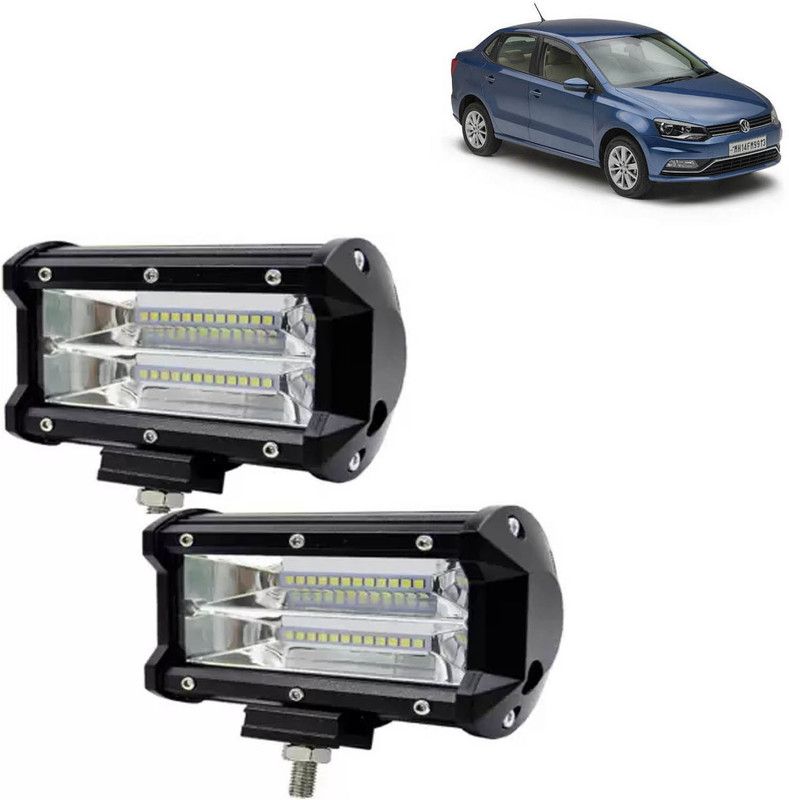 aksmit 24 LED Fog Light Set Of 2 For Ameo_FL262 Fog Lamp, Back Up Lamp Car, Motorbike, Truck, Van LED for Volkswagen (12 V, 72 W)  (Universal For Car, Pack of 2)