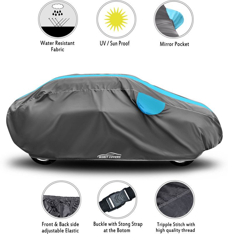 XAFO Car Cover For BMW 320D (With Mirror Pockets)  (Blue)