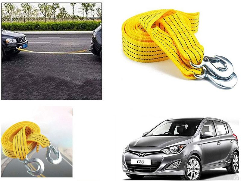 Shop Buy 3-Ton Nylon Car Truck Towing Cable Tow Pull Rope for Hyundai I20 Type 2 3 m Towing Cable  (Nylon, 3000 kg Pull Capacity)