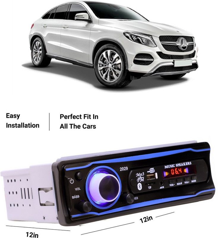 EverLand Blue Stereo-999 BLUETOOTH/USB/SD/AUX/FM/MP3 (BLUE & Black)-0-395 Car Stereo  (Single Din)