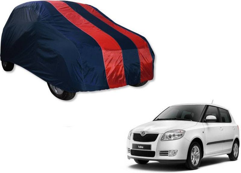 ask Car Cover For Honda Brio (With Mirror Pockets)  (Red, Blue)